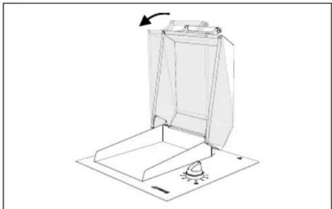 SMEG BBQE12X - Retrait du couvercle (seulement sur les    modes de 90 et de 120) - 8