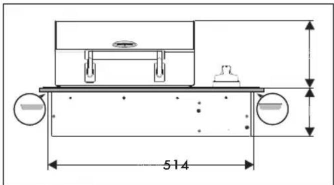 SMEG BBQE12X - Dimensions hors tout de I'appareil (mm) - 2
