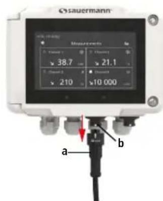 Sauermann SiC320 - Connexion/déconnexion d'une sonde - 3