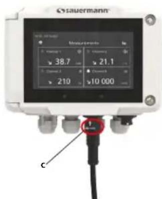 Sauermann SiC320 - Probe connection/disconnection - 2