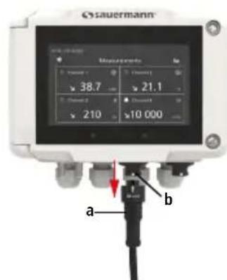 Sauermann SiC320 - Verbinding/loskoppeling van een sonde - 3
