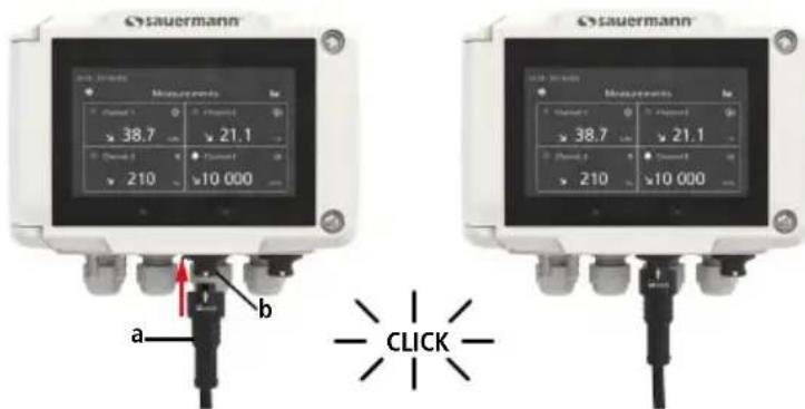Sauermann SiC320 - Probe connection/disconnection - 1