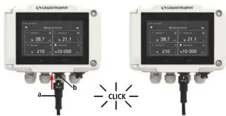 Sauermann SiC320 - Connexion/déconnexion d'une sonde - 1