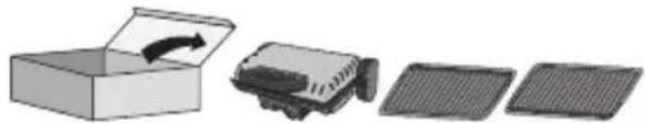 ROWENTA Minute Grill GC2060 - SIGURNOSNE UPUTE VAŽNA UPOZORENJA - 1
