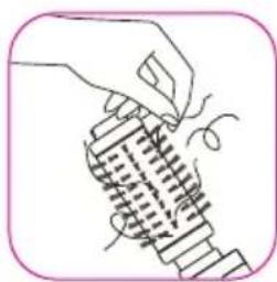 ROWENTA Brush Activ 1000 CF9250 - ROTATIONSRIKTNING (C) : - 5