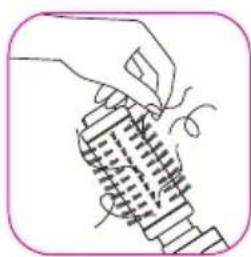 ROWENTA Brush Activ 1000 CF9250 - SENSO DI ROTAZIONE (C): - 5