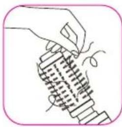 ROWENTA Brush Activ 1000 CF9250 - KIERTOSUUNTA (C) : - 5