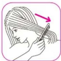 ROWENTA Brush Activ 1000 CF9250 - SENSO DI ROTAZIONE (C): - 1