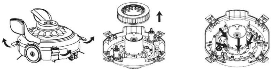 GRE RBR120 - Inlocuirea bateriei: - 3