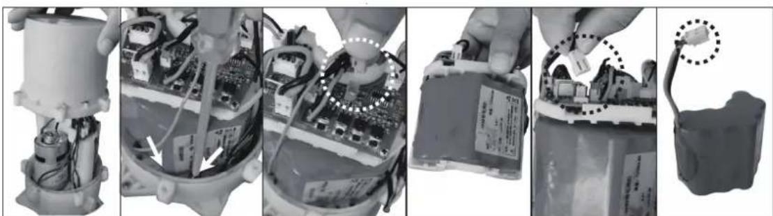 GRE RBR120 - Rechange de la batterie : - 4