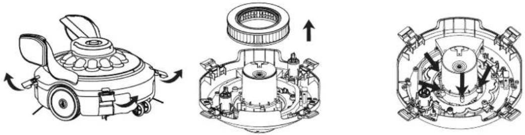 GRE RBR120 - Rechange de la batterie : - 3