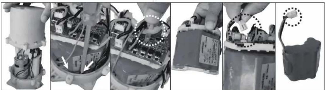 GRE RBR120 - Inlocuirea bateriei: - 4