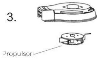 GRE RBR120 - Mantenimiento y sustitución del propulsor: - 3