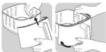 TEFAL Easy Fry Silence EY5568 - Cistenie odnimatelnej prednej casti a jej pripojenie kmiske - 1