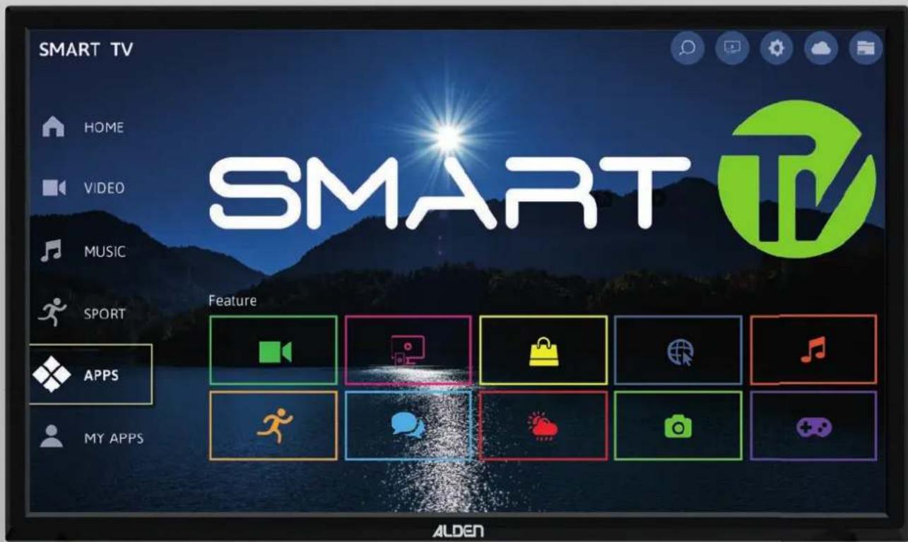 SMART TV HOME VIDEO MUSIC SPORT APPS MY APPS Feature ALDEN