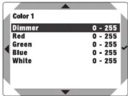 Cameo DURA LINE 50 - EDIT USER COLOUR IN STAND-ALONE OPERATING MODE (Edit User Color) - 4