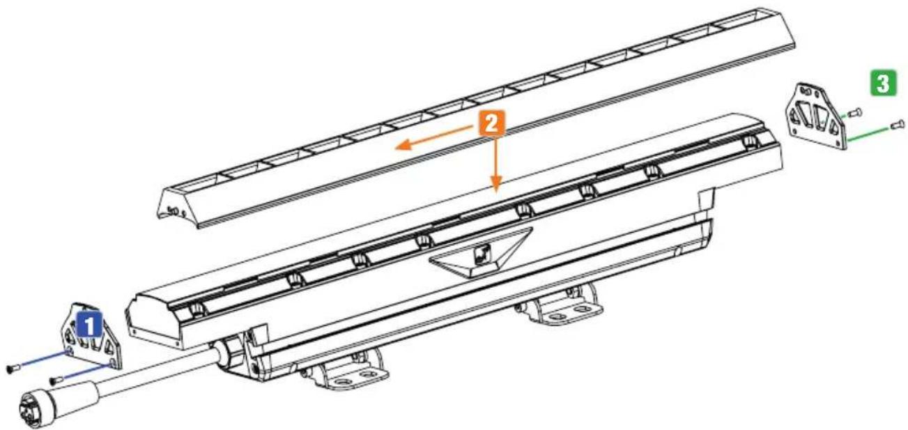 Cameo DURA LINE 50 - MONTAJE DE LA REJILLA OPCIONAL - 1
