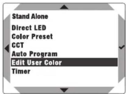 Cameo DURA LINE 50 - MODIFICA DEL COLORE UTENTE NELLA MODALITA OPERativa STAND-ALONE (Edit User Color) - 2