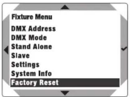Cameo DURA LINE 50 - FACTORY RESET - 1