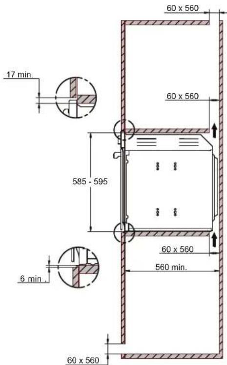 BERTAZZONI F609HEREKTAG - INSTALLING THE OVEN IN A TALL APPLIANCE HOUSING - 4