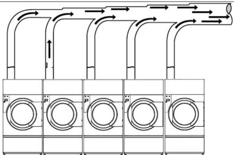 ELECTROLUX TD645SLD - Conduit d'évacuation partagé - 3