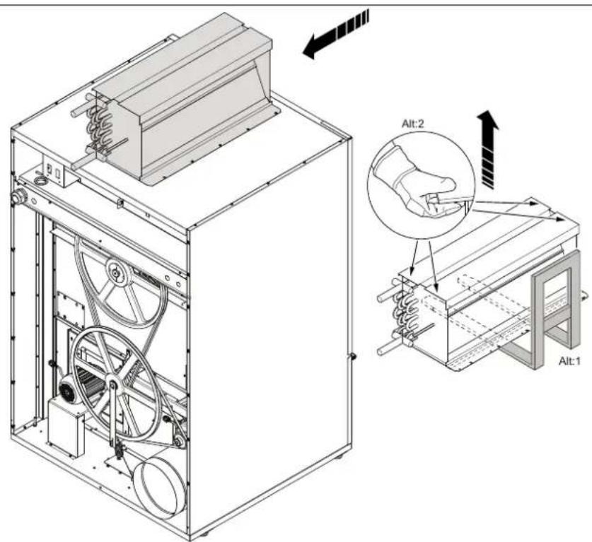 ELECTROLUX TD645SLD - Installation de l'unité de chauffage à vapeur - 1