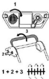 SABO 45PRO E V PUSH - Start de motor: - 1