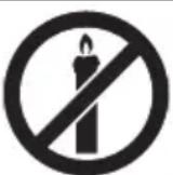 SHARP BKDM02 - Para evaporar incendios mantenga siempre las velas u otheras llamas al descubierto lejos del producto. - 1