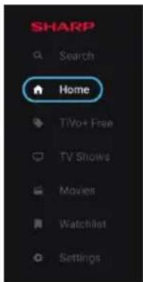 SHARP Search Home TiVo+ Free TV Shows Movies Watchlist Settings