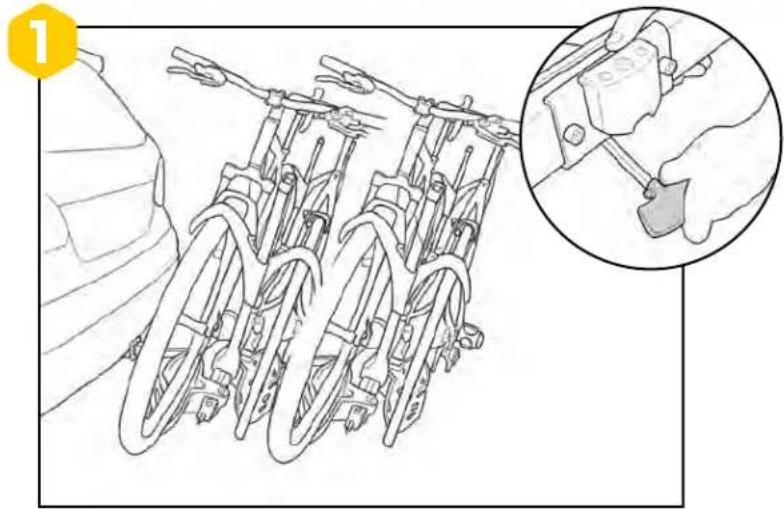 Saris SuperClamp EX4 - HATCH ACCESS / ACCESO A SOMBREADO / ACCÈS À LA TRAPPE - 1