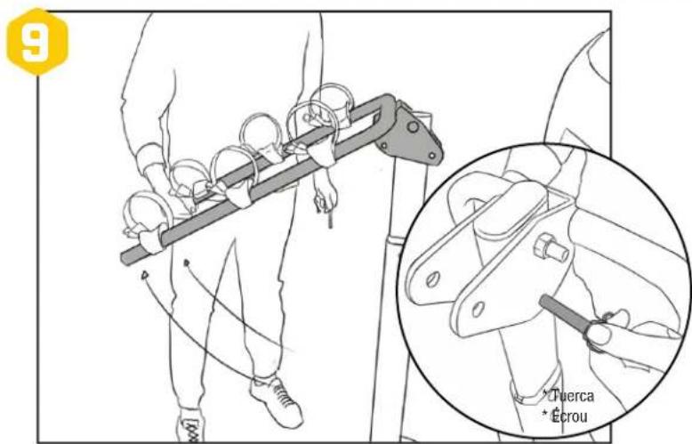 Saris Grand Slam - INSTALLING THE RACK TO YOUR VEHICLE / INSTALLACION DEL PORTABICICLES EN EL VEHICULO / INSTALLATION DU PORTE-VELLOS SUR LE VEHICULE - 3
