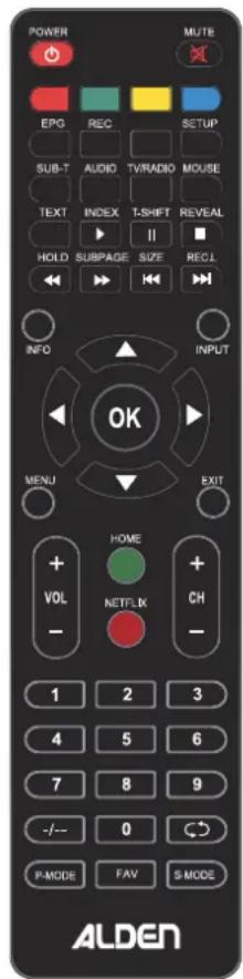 Alden AIO SMART TV HD 24 - Utilisation de la télécommande - 2