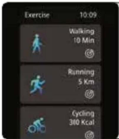 Exercise 10:09 Walking 10 Min Running 5 Km Cycling 300 Kcal
