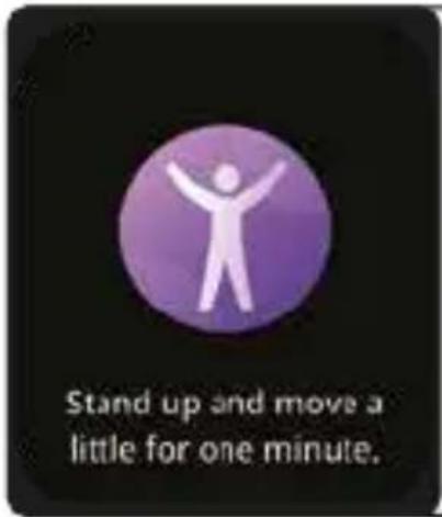 Stand up and move a little for one minute.
