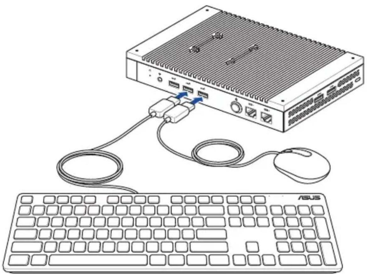 ASUS Cepii PL64 - เชื่อมต่อสาย USB จากแบ้นพิมพ์หรือเผาส์ - 1