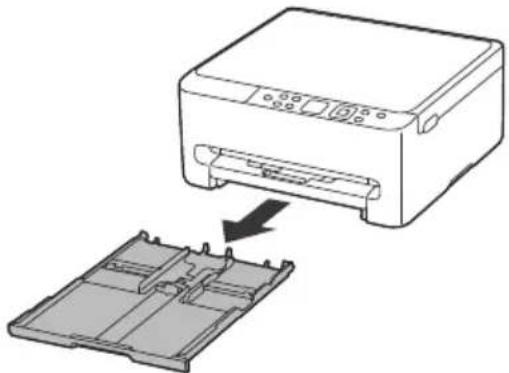 CANON Pixma TS6540i - Retirez la cassette de l'imprimante. - 1