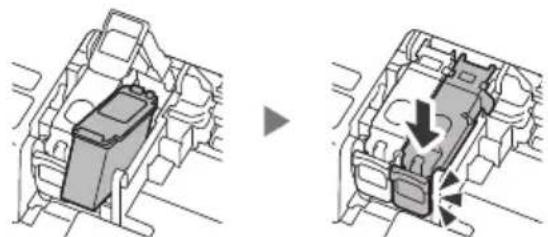 CANON Pixma TS6540i - Repetez les etapes 2 à 5 et installez la cartouche d'encre noire sur la droite. - 1
