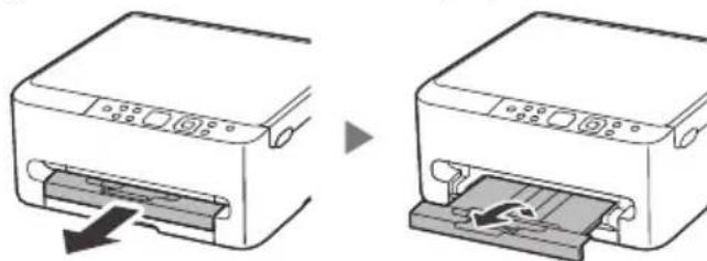 CANON Pixma TS6540i - Retirez le bac de sortie papier. - 1