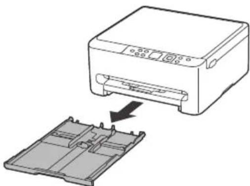 CANON Pixma TS6540i - Remove the cassette from the printer. - 1
