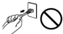 EIZO DuraVision PTLAN51 - Pour débrancher le cordon d'alimentation ou le câble d'alimentation de l'adaptateur, saisissez la fiche fermement et tirez. - 2