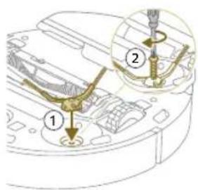 PHILIPS HomeRun 7000 Series XU7100 - Cleaning the side brush - 3
