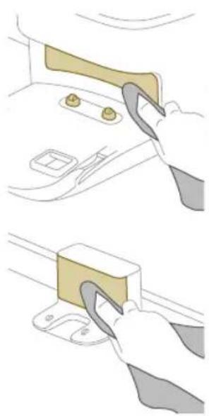 PHILIPS HomeRun 7000 Series XU7100 - Cleaning the main wheels and the front caster wheel - 4