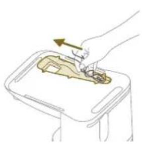 PHILIPS HomeRun 7000 Series XU7100 - Remover obstruções do tubo de evacuação de resíduos (XU7100) - 2