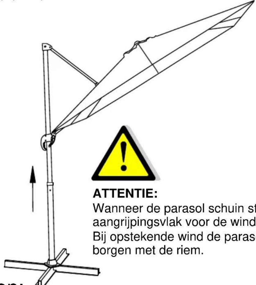 SCHNEIDER Rhodos Junior - Vergrendeling van de gewenste schuinestand van het dak: - 1