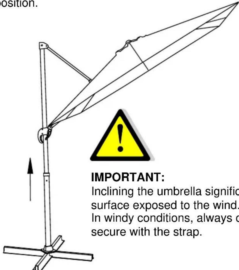 SCHNEIDER Rhodos Junior - Setting the desired inclination: - 1