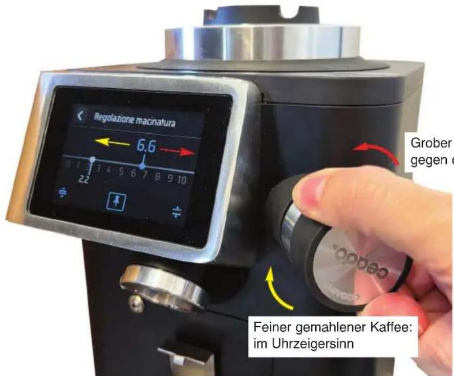 Ceado REV Titan - EINSTELLUNG ZUM MAHLEN DES KAFFEES - 3
