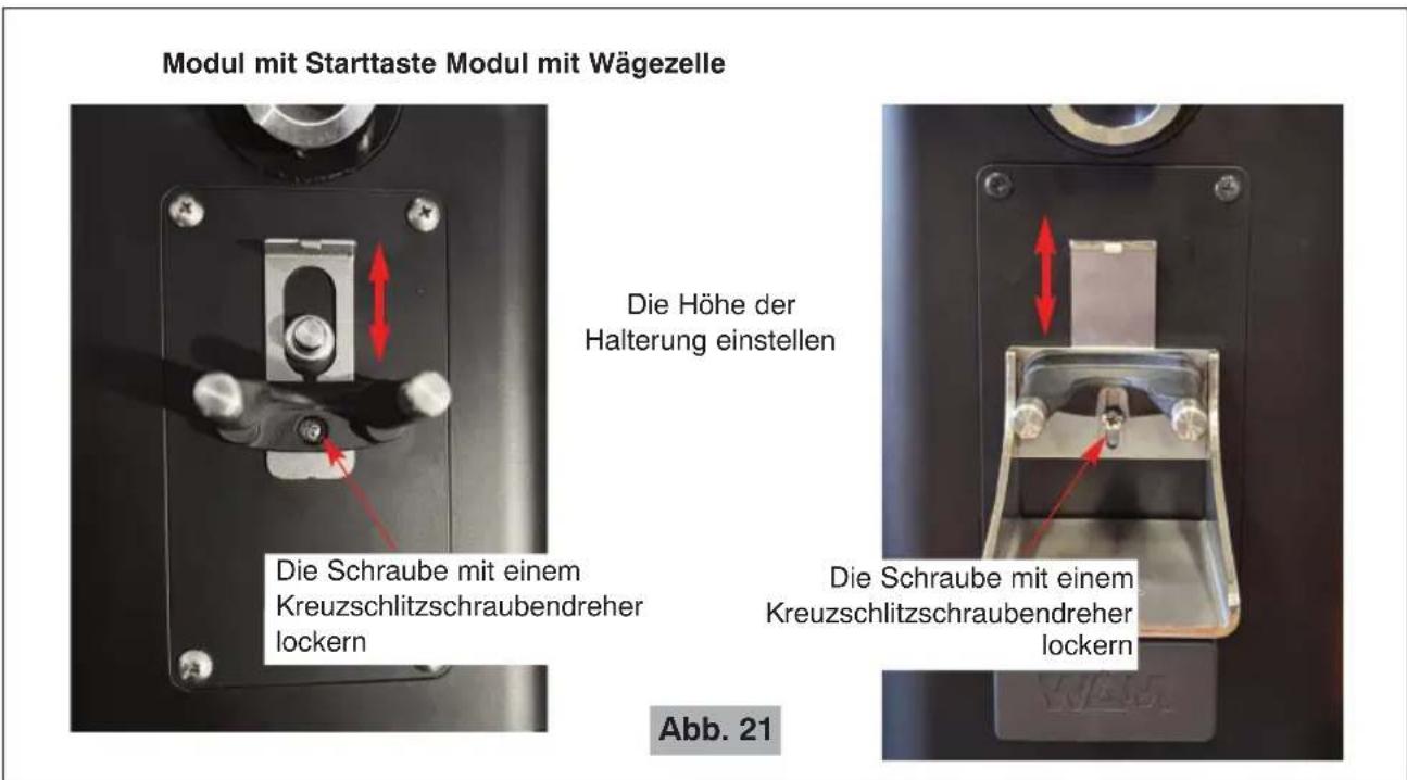 Ceado REV Titan - EINSTELLUNG DER HALTERUNG DES FILTERHALTERS - 1
