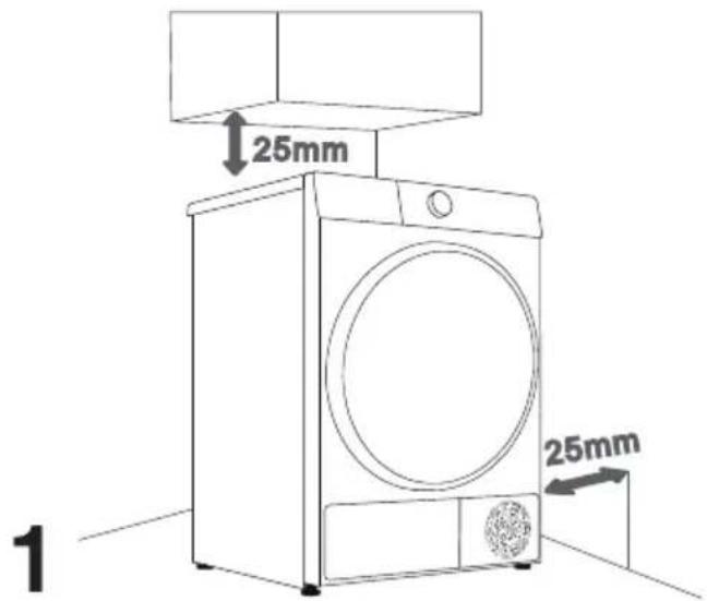 HISENSE DH5I104BWAB - DÉGAGEMENT POUR INSTALLATION - 1