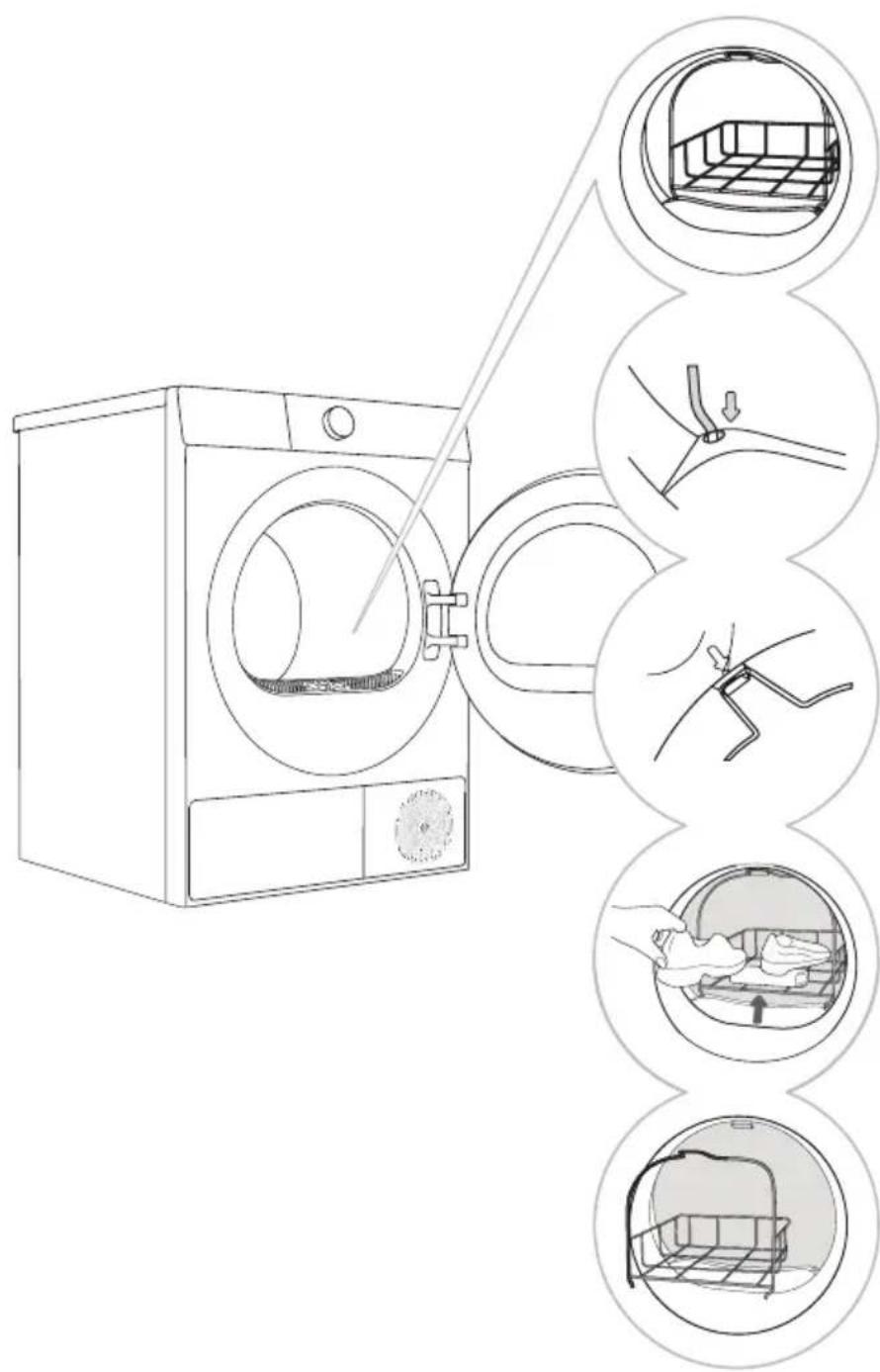 HISENSE DH5I104BWAB - SUPPORT DE SÉCHAGE (certains modèles l'ont ; le modèle spécifique prévaudra) - 1