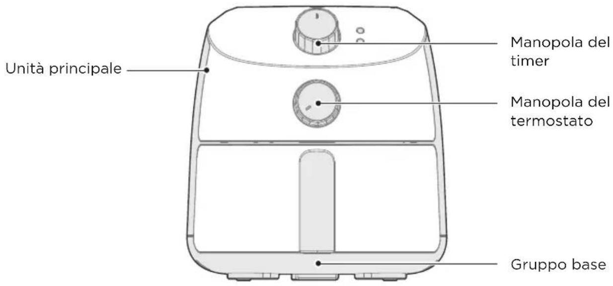 MIDEA MAF20P0BPK - Nome delle parti - 1